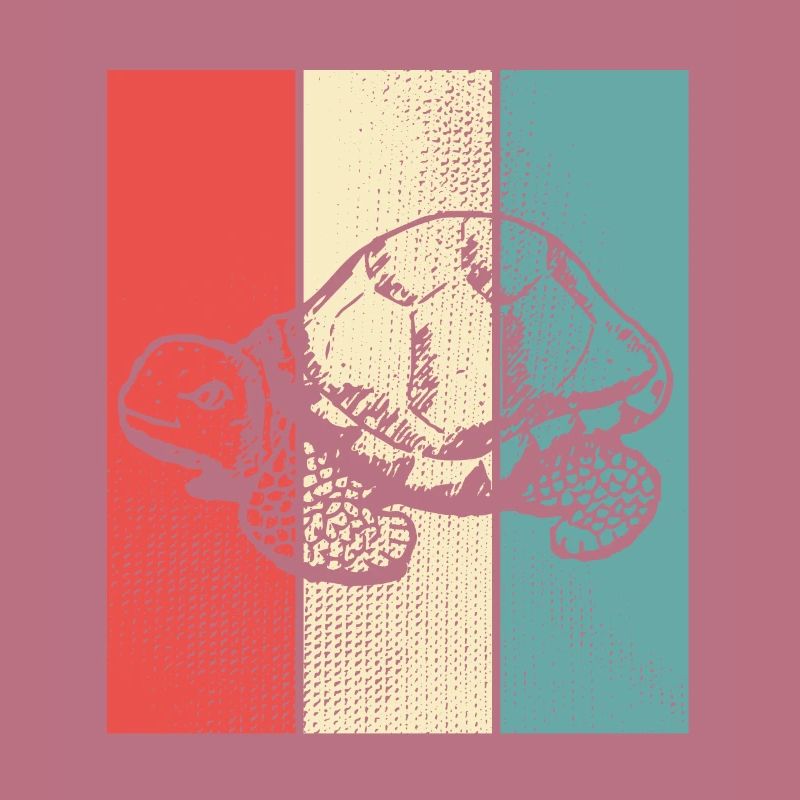 Turtle retro style