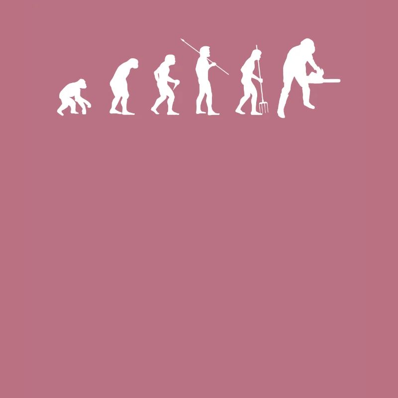 Evolution Waldarbeiter Geschenk