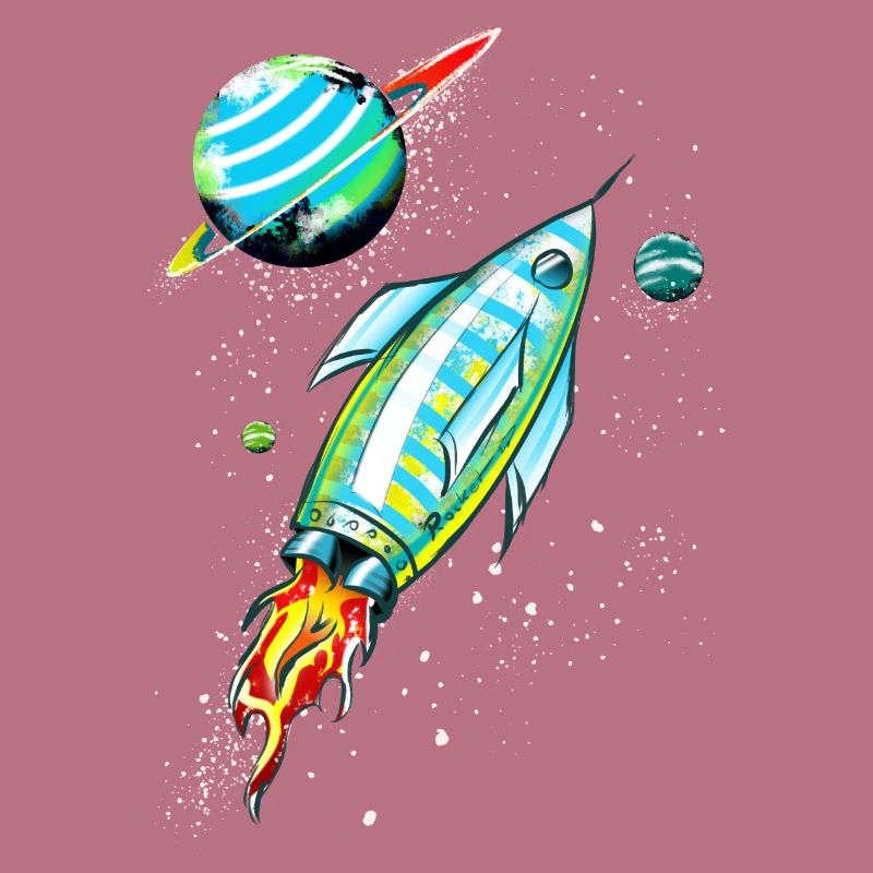 Fusée dans l'espace