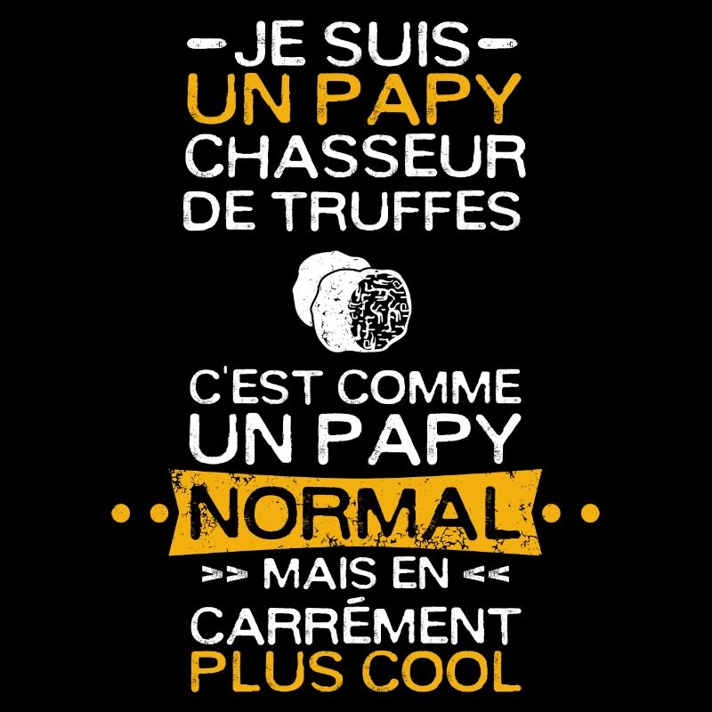 Papy chasseur de truffes champignon