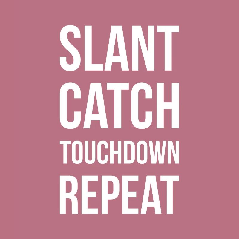 Slant Catch Touchdown Repeat Wild Receiver Shirt