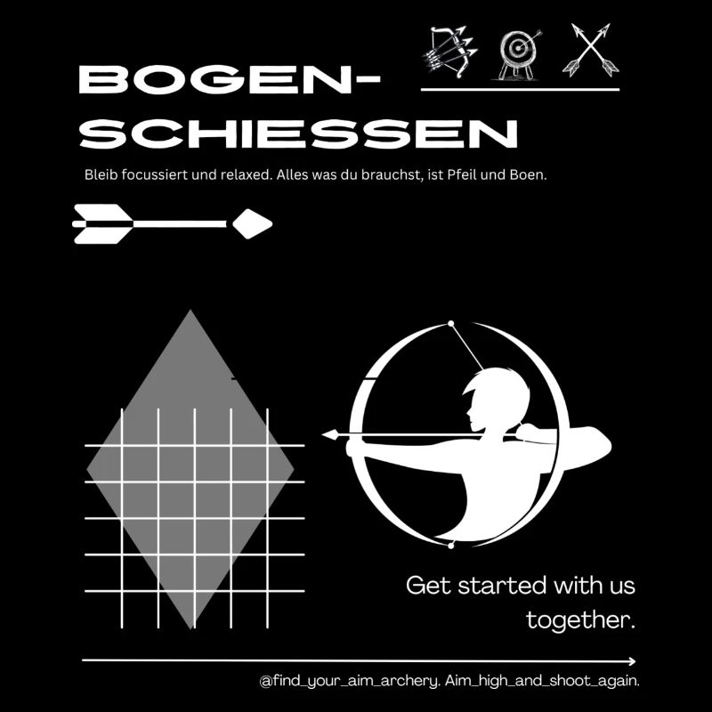 Für Schützen beim Bogenschießen