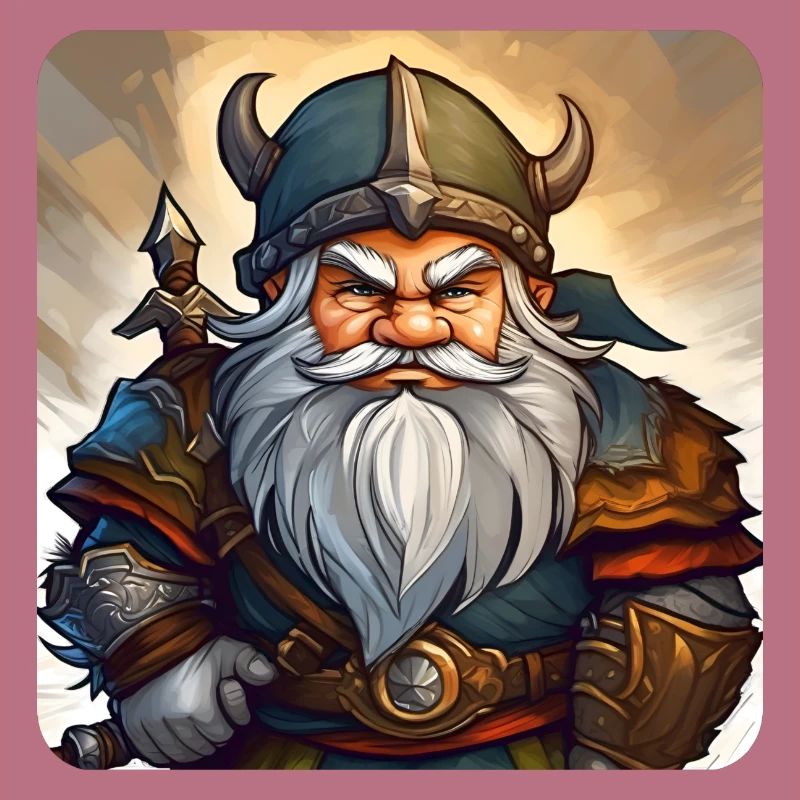 Little grumpy dwarf leprechaun gnome
