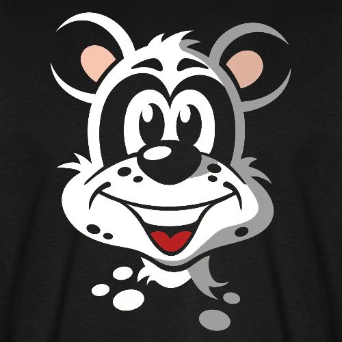 Lustiges Comic Panda Portrait - Männer Premium Bio T-Shirt