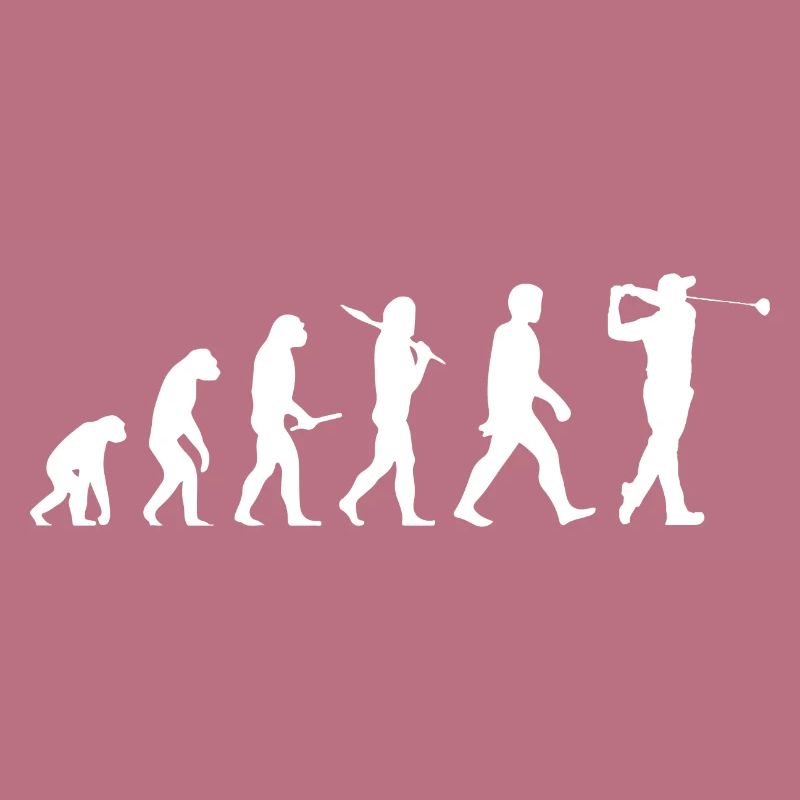 Evolution Golf Golfing Golfers Putting Tee Off