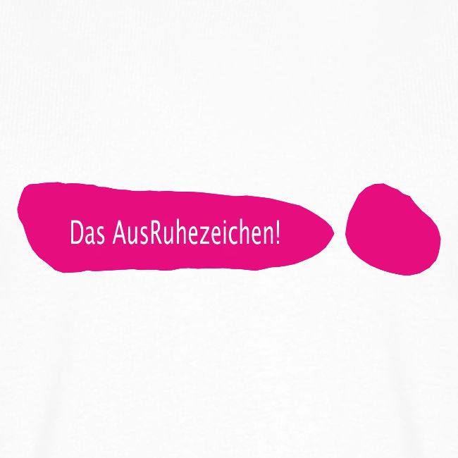 Ausruhezeichen pink
