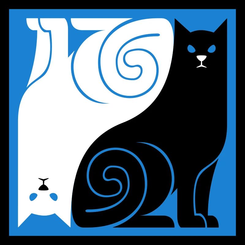 Schwarze Katze Weiße Katze