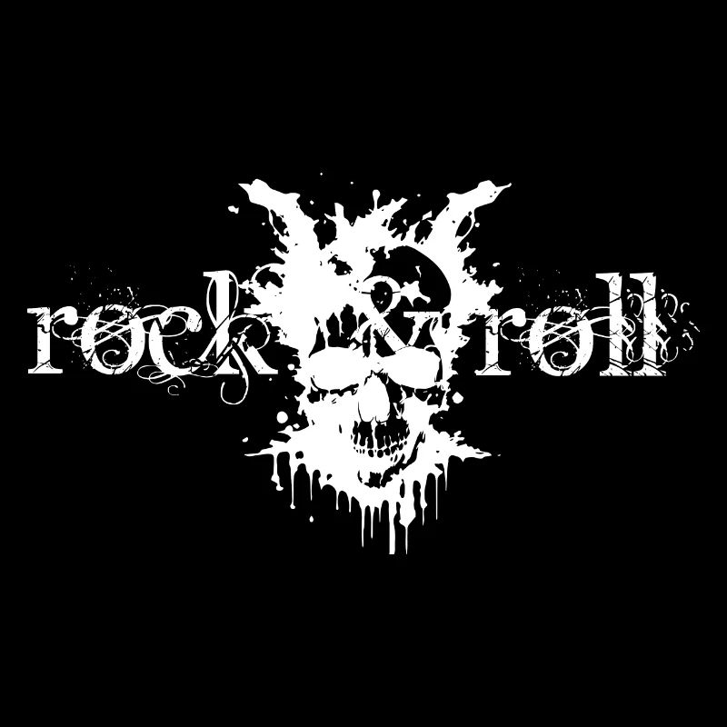 Conception de crânes rock and roll