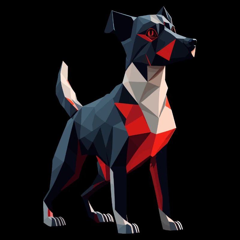 Dog Polygon Design