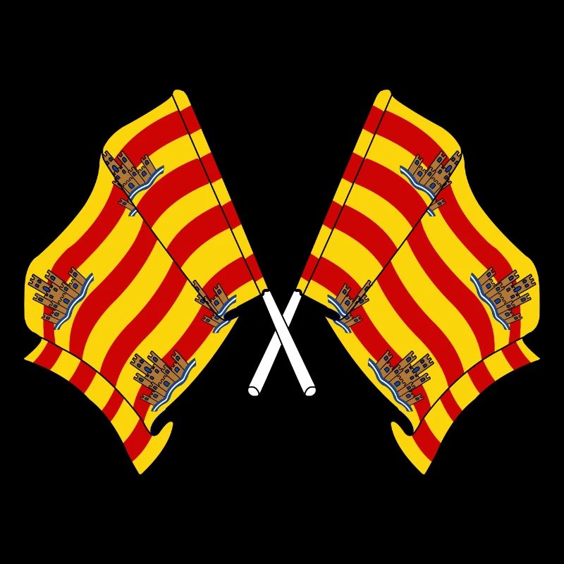 Deux drapeaux de l’île d’Ibiza