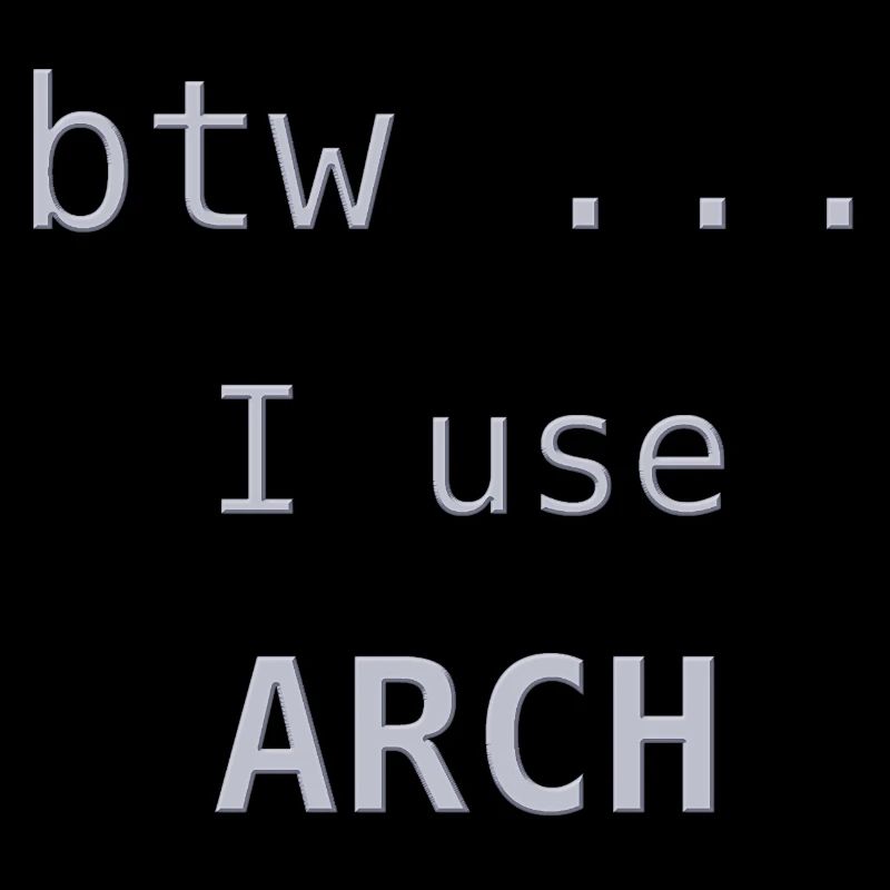 ... btw j’utilise Arch Linux