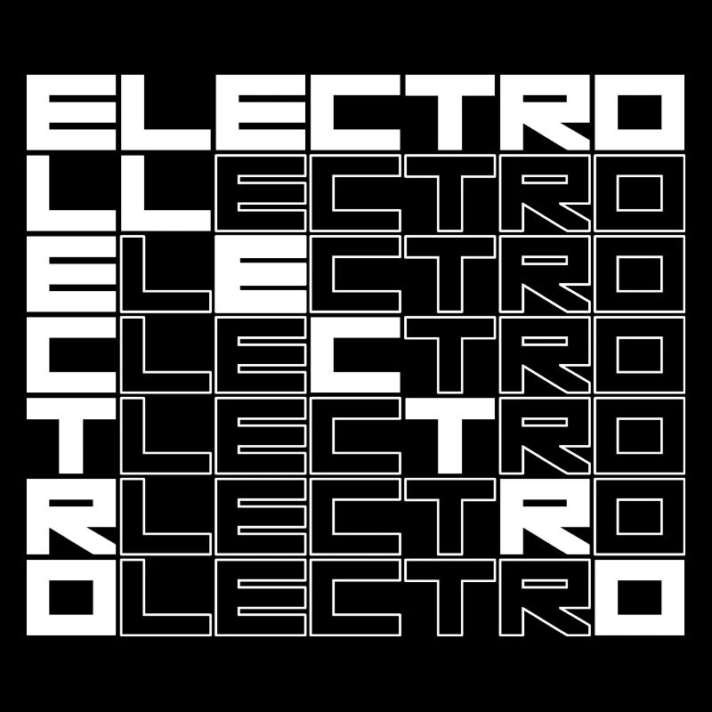 ELECTRO bold text design
