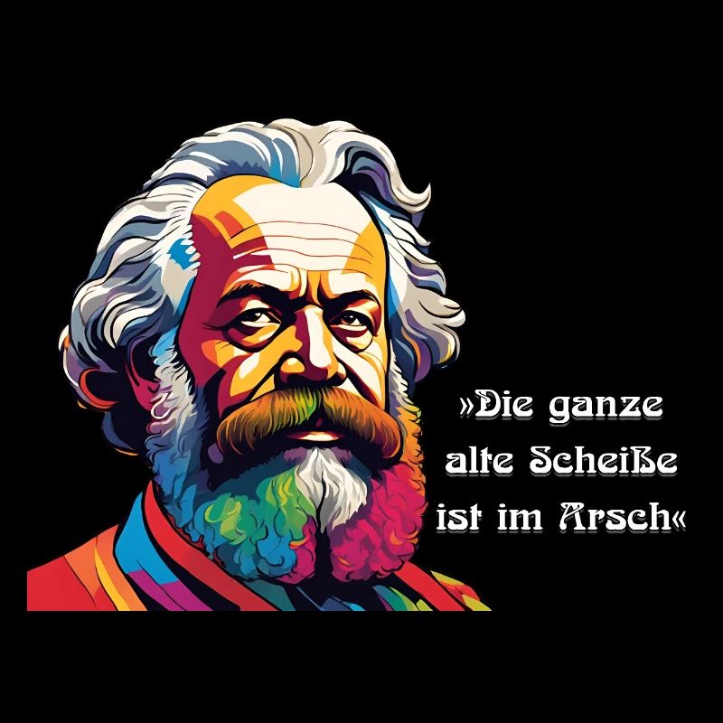 Marx Die ganze alte - Zitat Querformat