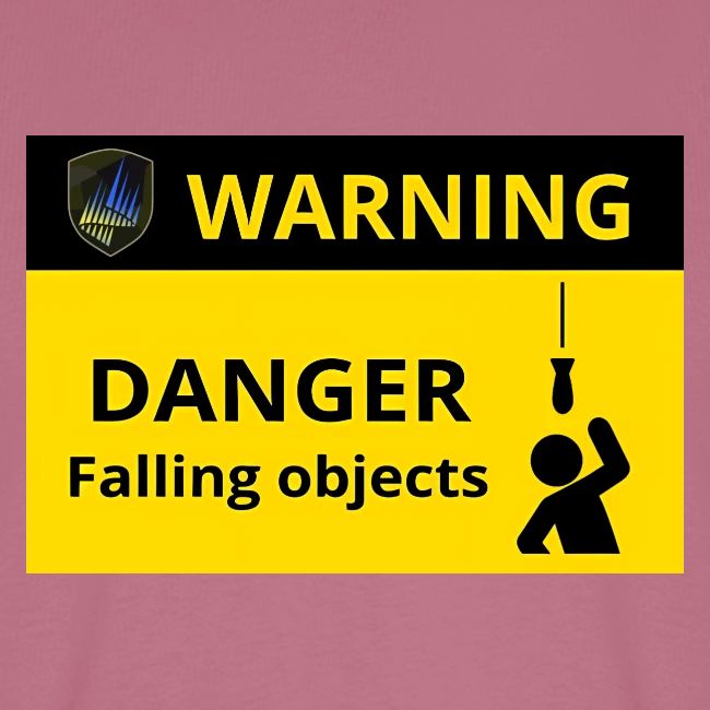Danger falling objects