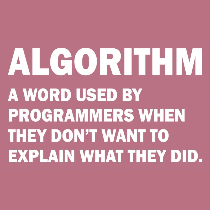 Algorithm Admin Informatique Nerd programmation