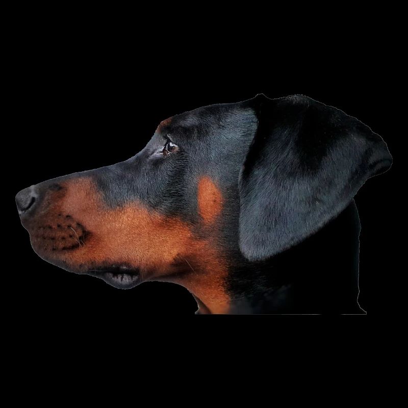 Doberman Head Realistic
