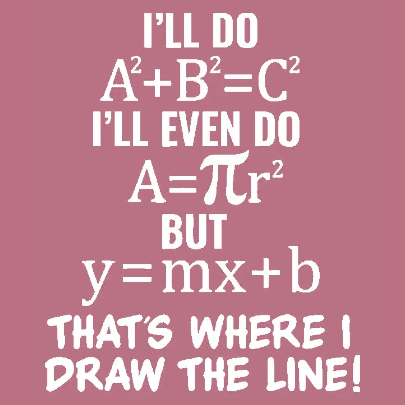 Tee shirt Math Math Basic Meme pour jeunes filles adolescentes et