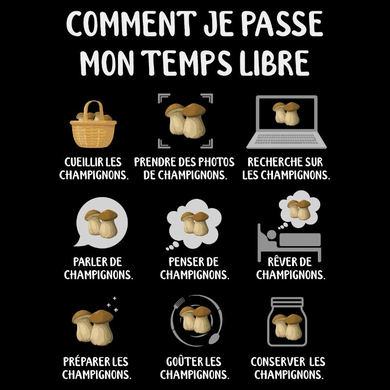 Champignon Cueillette Ramasseur Champignons