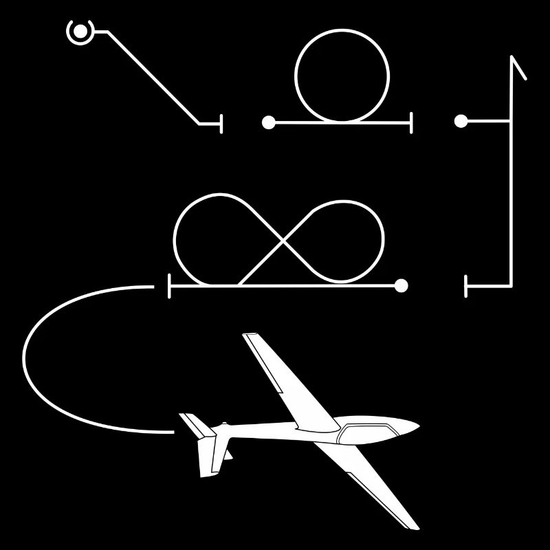 Segelflugzeug Kunstflug Pilot gleiten Geschenkidee