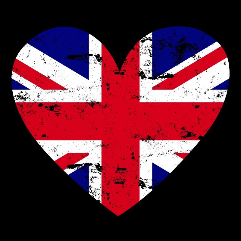 Drapeau Coeur Drapeau britannique