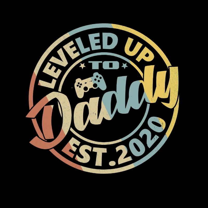 Vintage Leveled Up to Daddy EST.2020
