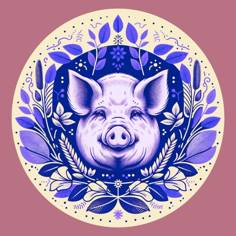 Cochon en grès