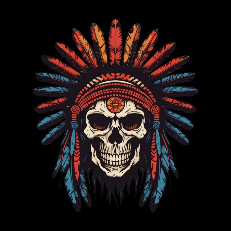 Apache Indian Chief Skull