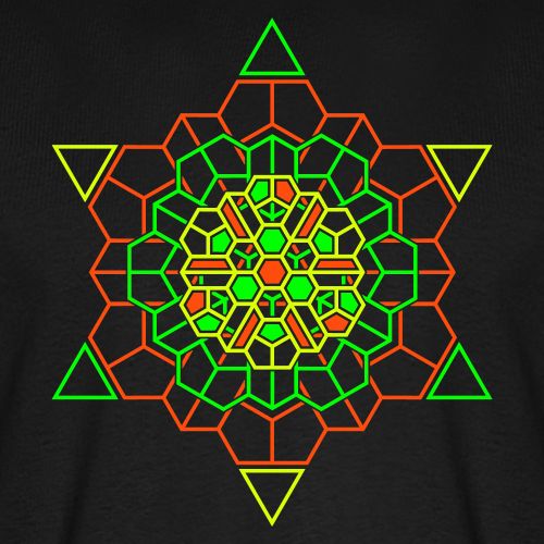 Cosmic Crystal Front - Ekologiczna koszulka męska Premium