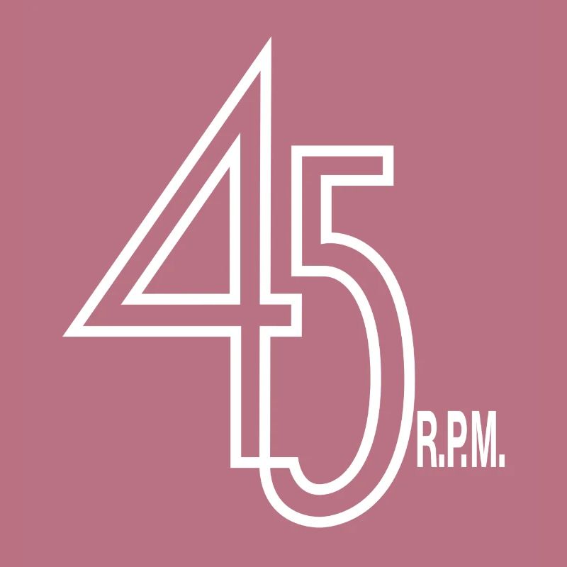 45 U / min Plattendesign