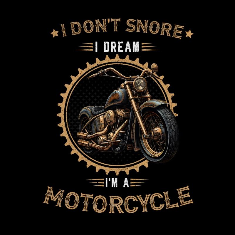 Ronquido Motocicleta Camisa Chopper Biker
