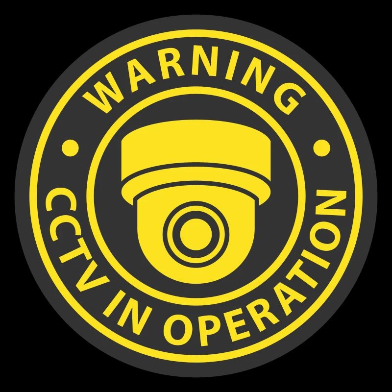 Security cameras in use symbol icon. Fixed CCTV