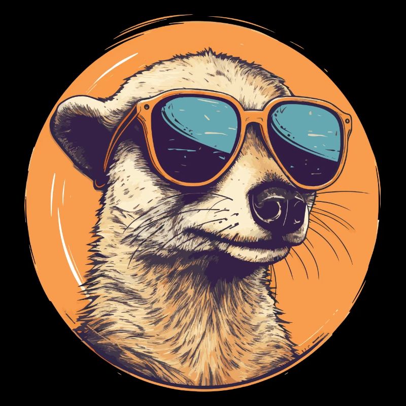 Suricate avec lunettes de soleil, Suricate