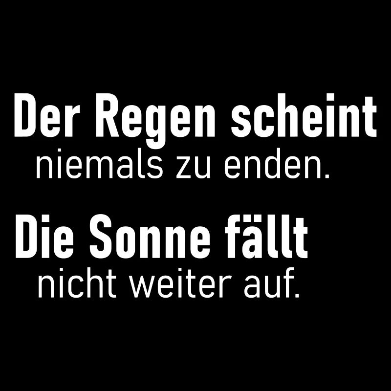 Regen scheint Sonne fällt