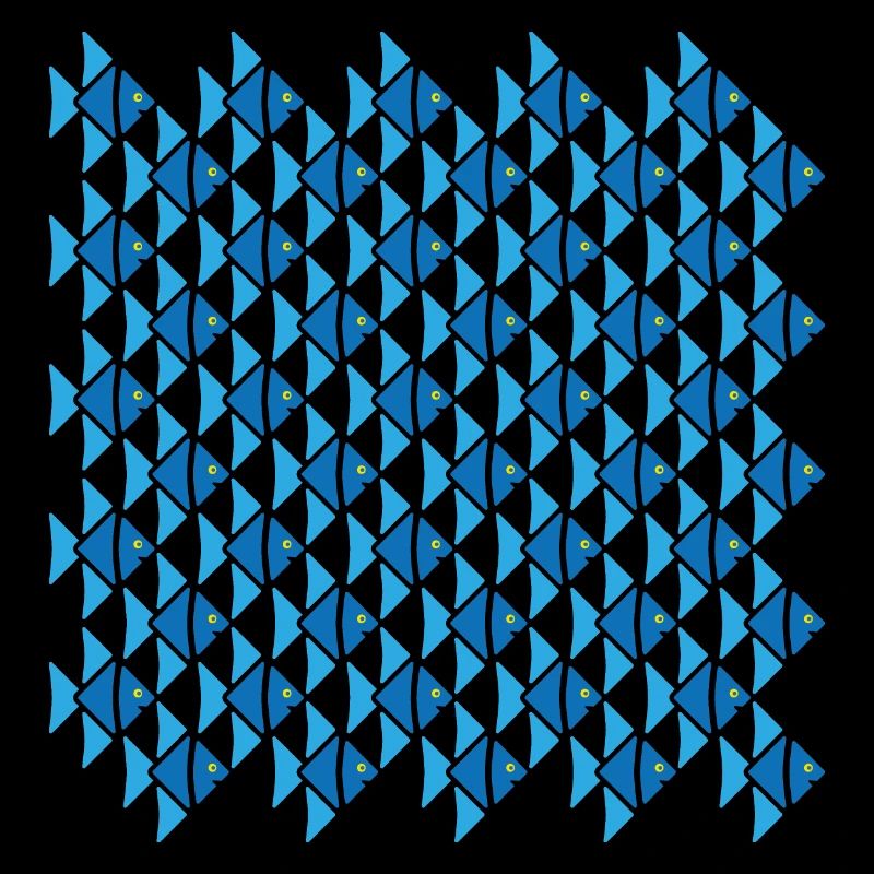 Escher Style Angelfish