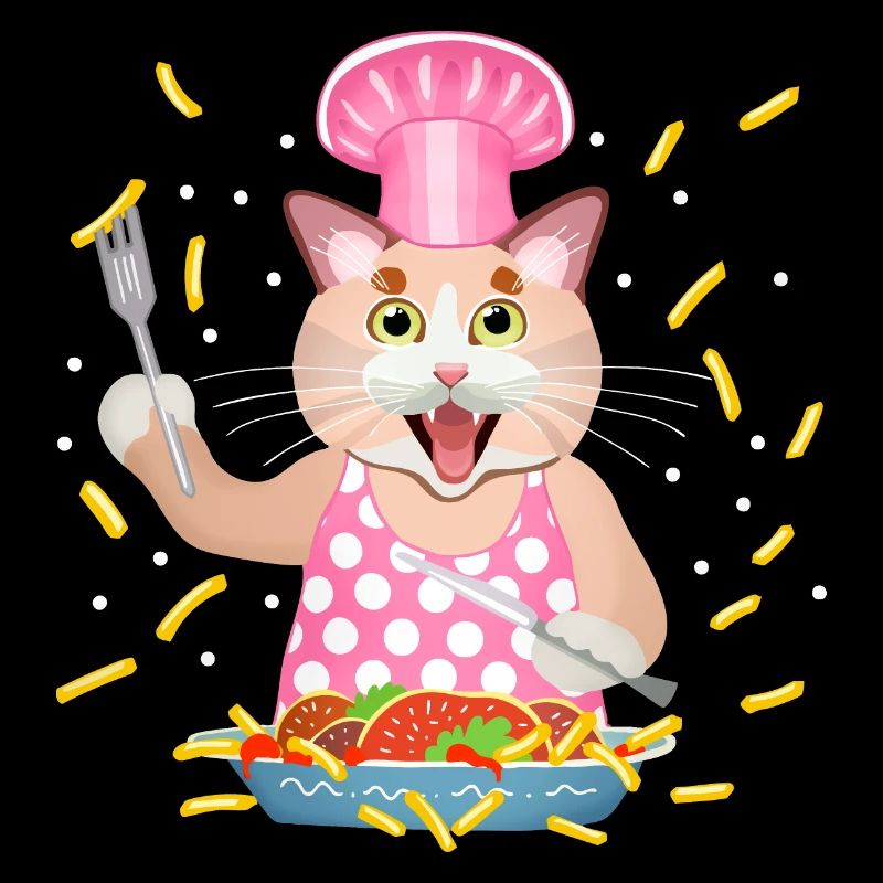 Gierige Katze