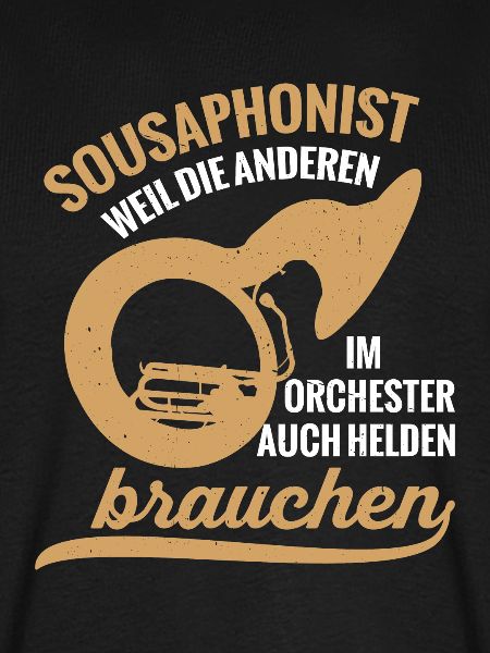 Sousaphonist Held Sousaphon Musiker Blaskapelle