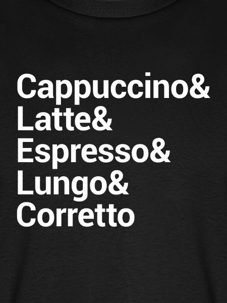 Kaffee-Stil Typografie Design