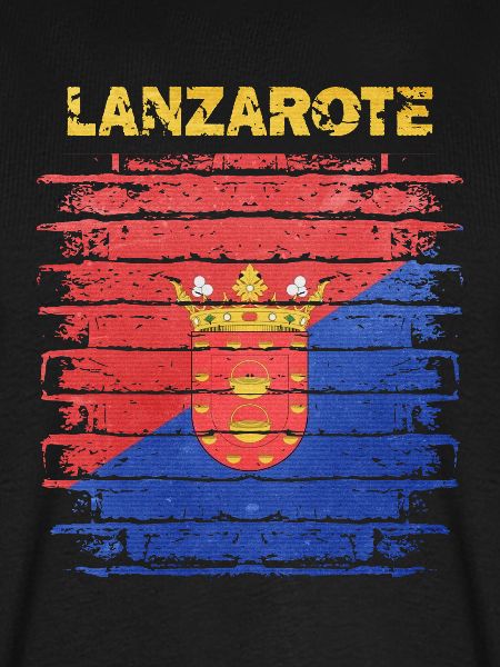 Lanzarote FlaggenDesign mit Wellenmuster