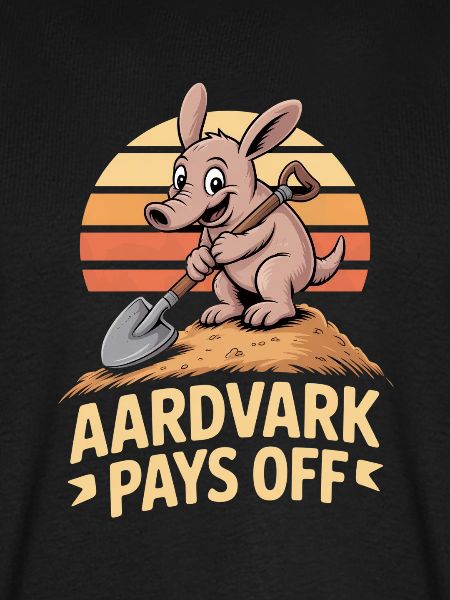 Erdferkel Motivation AARDVARK PAYS OFF