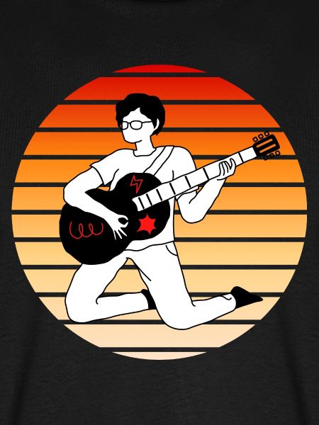 E-Gitarre im Sonnenuntergang