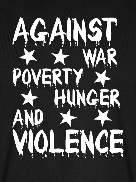 Gegen Krieg Hunger Gewalt