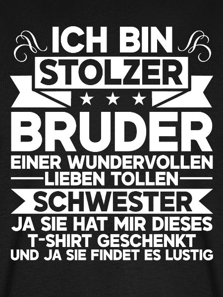 Stolzer Bruder Einer Wundervollen Schwester