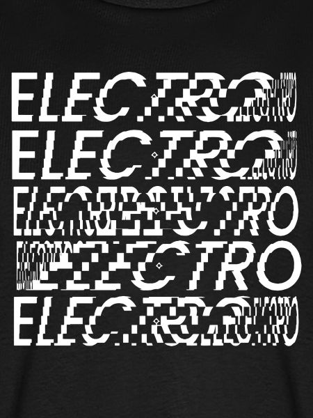 Glitch Elektro-Typografie