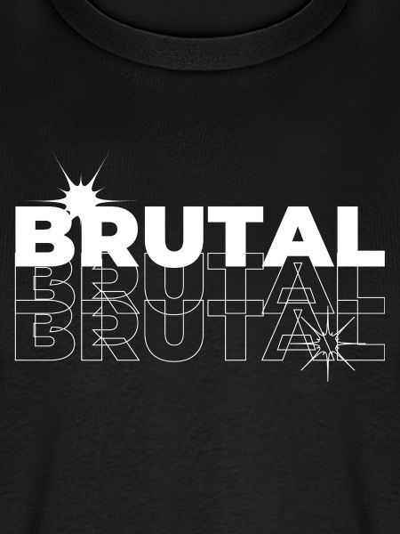 Brutaler geometrischer Echo-Druck