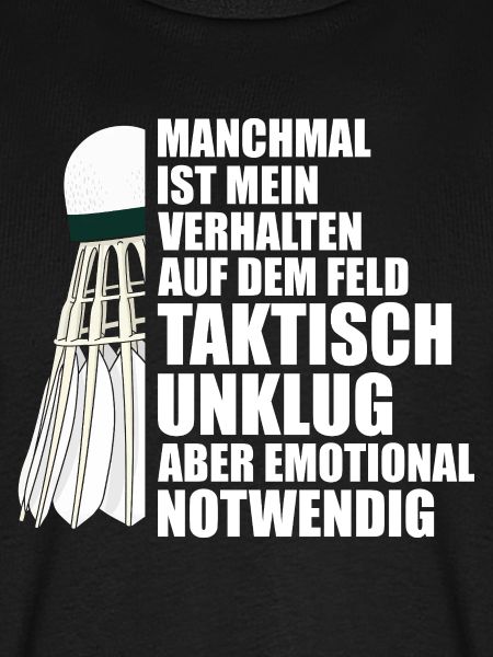 Verhalten Federball Badminton Badmintonspieler
