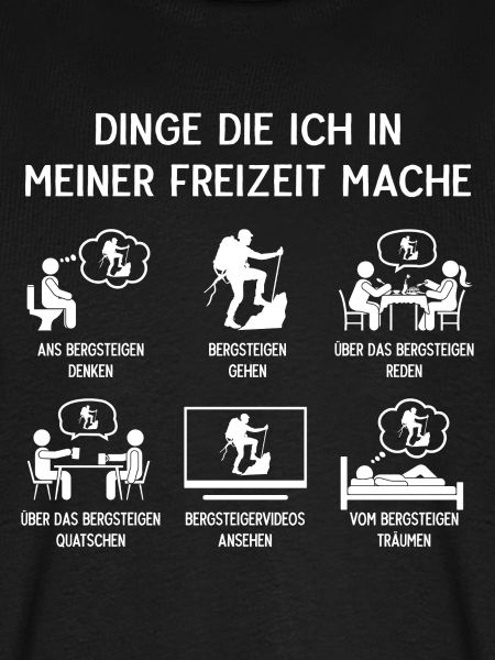 Bergsteiger Bergsteigen Humor Freizeit