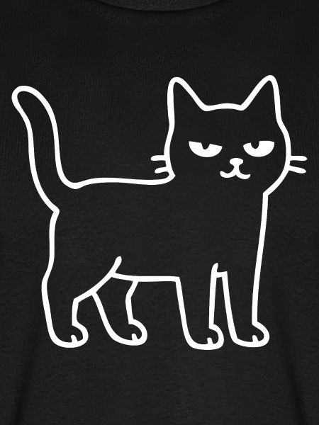 Minimalistischer Katzenumriss