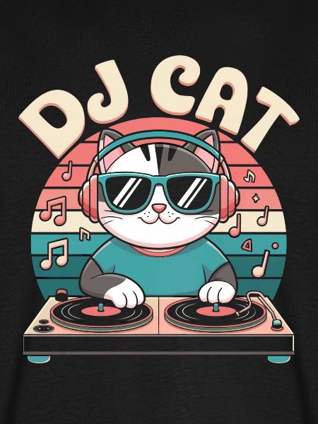 Lustige DJ Katze