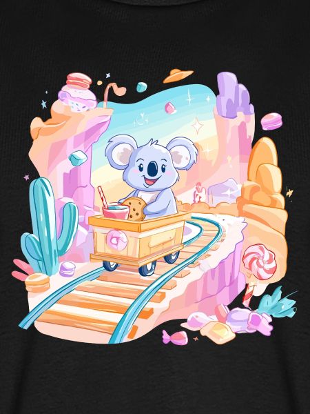 Koala auf Süßigkeitenbahn