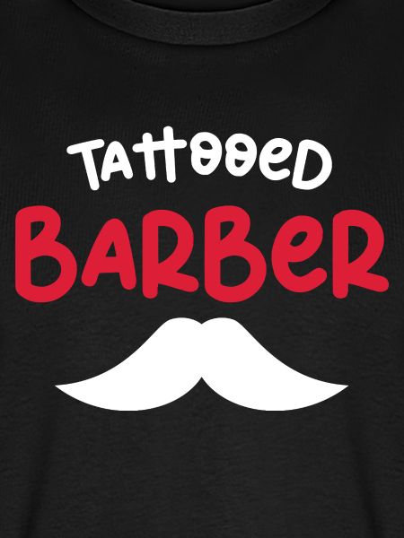 Tattooed Barber Mustache Design